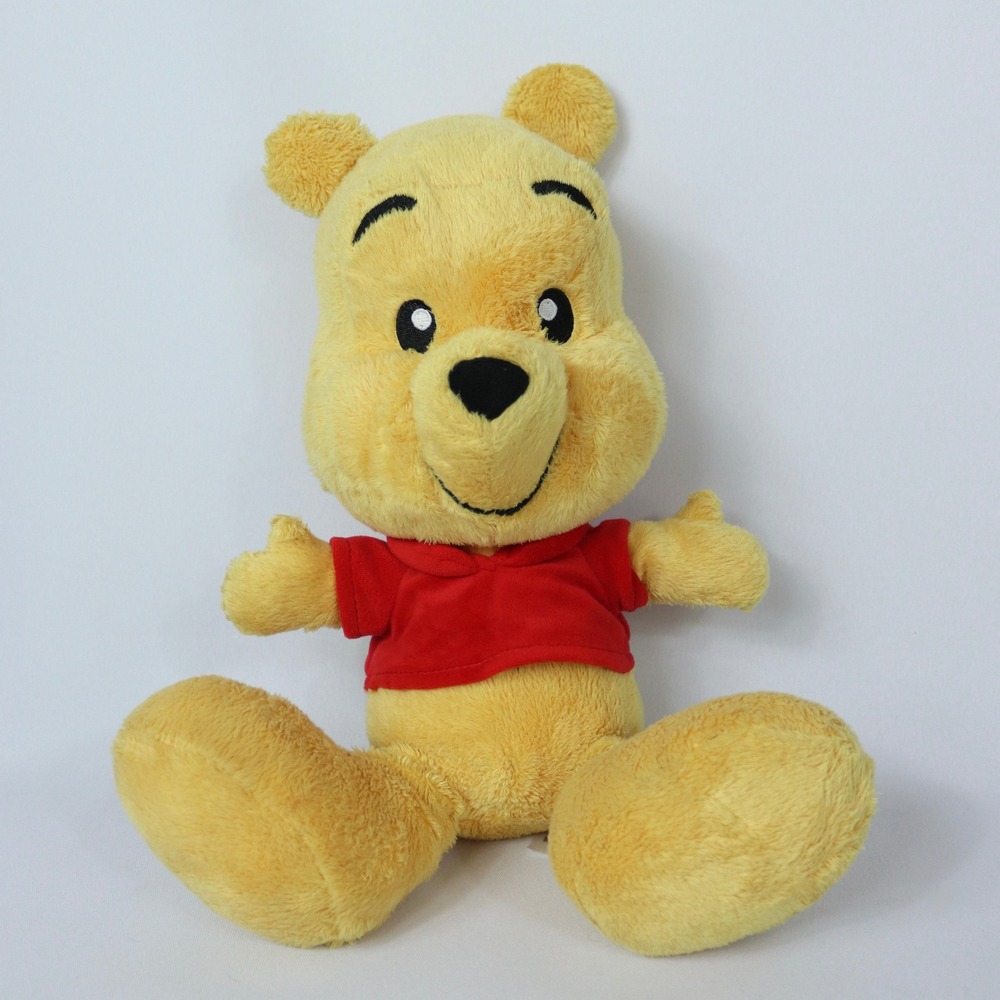 Disney Parks Winnie the Pooh Big Feet Plush Stuffed Animal Bear 12"